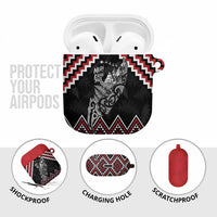 New Zealand Christmas Taniko Poutama AirPods Case Mountainscape Maori Fern LT7 - Polynesian Pride
