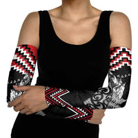 New Zealand Christmas Taniko Poutama Arm Sleeves Mountainscape Maori Fern LT7 - Polynesian Pride