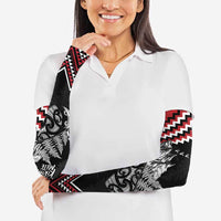 New Zealand Christmas Taniko Poutama Arm Sleeves Mountainscape Maori Fern LT7 - Polynesian Pride