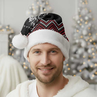 New Zealand Christmas Taniko Poutama Christmas Santa Hat Mountainscape Maori Fern LT7 - Polynesian Pride