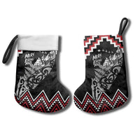 New Zealand Christmas Taniko Poutama Christmas Stocking Mountainscape Maori Fern LT7 - Polynesian Pride