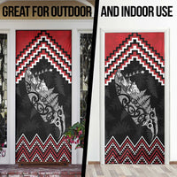New Zealand Christmas Taniko Poutama Door Cover Mountainscape Maori Fern LT7 - Polynesian Pride