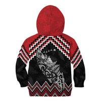 New Zealand Christmas Taniko Poutama Kid Hoodie Mountainscape Maori Fern LT7 - Polynesian Pride