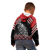 New Zealand Christmas Taniko Poutama Kid Hoodie Mountainscape Maori Fern LT7 - Polynesian Pride