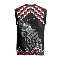 New Zealand Christmas Taniko Poutama Christmas Knitted V-Neck Vest Mountainscape Maori Fern LT7 - Polynesian Pride