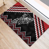 New Zealand Christmas Taniko Poutama Rubber Doormat Mountainscape Maori Fern LT7 - Polynesian Pride