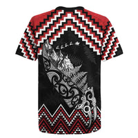 New Zealand Christmas Taniko Poutama Rugby Jersey Mountainscape Maori Fern LT7 - Polynesian Pride