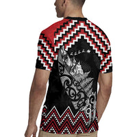 New Zealand Christmas Taniko Poutama Rugby Jersey Mountainscape Maori Fern LT7 - Polynesian Pride