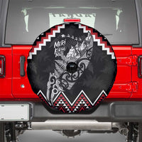 New Zealand Christmas Taniko Poutama Spare Tire Cover Mountainscape Maori Fern LT7 - Polynesian Pride