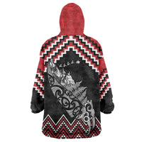 New Zealand Christmas Taniko Poutama Wearable Blanket Hoodie Mountainscape Maori Fern LT7 - Polynesian Pride