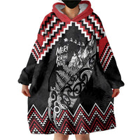 New Zealand Christmas Taniko Poutama Wearable Blanket Hoodie Mountainscape Maori Fern LT7 - Polynesian Pride