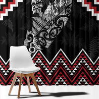 New Zealand Christmas Taniko Poutama Window Curtain Mountainscape Maori Fern LT7 - Polynesian Pride
