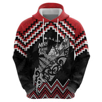 New Zealand Christmas Taniko Poutama Zip Hoodie Mountainscape Maori Fern LT7 - Polynesian Pride