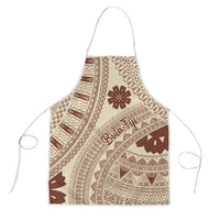 Bula Fiji Classic Masi Tapa Apron Vintage Beige LT7 Beige - Polynesian Pride