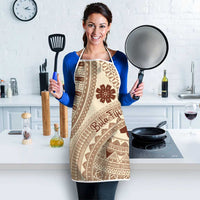 Bula Fiji Classic Masi Tapa Apron Vintage Beige LT7 - Polynesian Pride