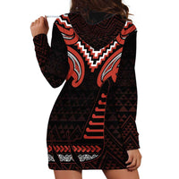 Maori Waitangi Hoodie Dress Kotahitanga Poutama Mix Whakairo LT7 - Polynesian Pride