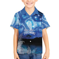 NZ Maori Matariki Scenery Hawaiian Shirt Galaxy Sky