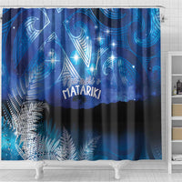 NZ Maori Matariki Scenery Shower Curtain Galaxy Sky