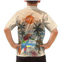 Personalized Christmas In July - Hawaii Retro Family Matching Mermaid Dress and Hawaiian Shirt Lost In Parrot-dise LT7 - Polynesian Pride