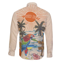 Personalized Christmas In July - Hawaii Retro Family Matching Summer Maxi Dress and Hawaiian Shirt Lost In Parrot-dise