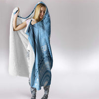 Fiji Rugby Bula Masi Hooded Blanket Fish Tail Kaivity Cibi - Turquoise
