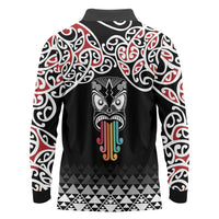 Kia Kaha Te Reo Maori Long Sleeve Polo Shirt 50 Years Mo Ake Tonu Te Reo LT7 - Polynesian Pride