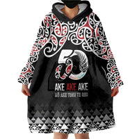Kia Kaha Te Reo Maori Wearable Blanket Hoodie 50 Years Mo Ake Tonu Te Reo LT7 - Polynesian Pride