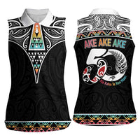50 Years Kia Kaha Te Reo Maori Women Sleeveless Polo Shirt Ake Ake Ake! LT7 - Polynesian Pride