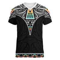 50 Years Kia Kaha Te Reo Maori Women V-Neck T-Shirt Ake Ake Ake! LT7 Female White - Polynesian Pride