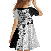 Polynesian Plumeria Lei Family Matching Off The Shoulder Long Sleeve Dress and Hawaiian Shirt with Hammerhead Shark LT7 - Polynesian Pride