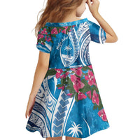 Hafa Adai Guam Family Matching Mermaid Dress and Hawaiian Shirt Crystal Waves LT7 - Polynesian Pride