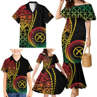 Proudly Ni-Van Sandroing Inspired Classic Style Family Matching Mermaid Dress and Hawaiian Shirt LT7 - Polynesian Pride
