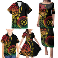 Proudly Ni-Van Sandroing Inspired Classic Style Family Matching Puletasi and Hawaiian Shirt