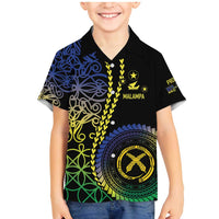 Proudly Ni-Van Sandroing Inspired Family Matching Mermaid Dress and Hawaiian Shirt Malampa Classic Style LT7 Son's Shirt Colorful - Polynesian Pride