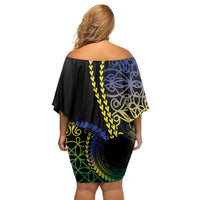 Proudly Ni-Van Sandroing Inspired Off Shoulder Short Dress Malampa Classic Style