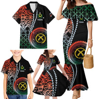 Proudly Ni-Van Sandroing Inspired Family Matching Mermaid Dress and Hawaiian Shirt Penama Classic Style LT7 - Polynesian Pride