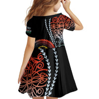 Proudly Ni-Van Sandroing Inspired Family Matching Off The Shoulder Long Sleeve Dress and Hawaiian Shirt Penama Classic Style LT7 - Polynesian Pride