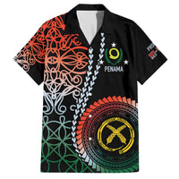 Proudly Ni-Van Sandroing Inspired Family Matching Off The Shoulder Long Sleeve Dress and Hawaiian Shirt Penama Classic Style LT7 Dad's Shirt - Short Sleeve Colorful - Polynesian Pride