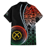 Proudly Ni-Van Sandroing Inspired Family Matching Off The Shoulder Long Sleeve Dress and Hawaiian Shirt Penama Classic Style LT7 - Polynesian Pride