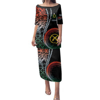 Proudly Ni-Van Sandroing Inspired Family Matching Puletasi and Hawaiian Shirt Penama Classic Style LT7 Mom's Dress Colorful - Polynesian Pride