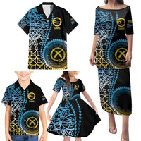 Proudly Ni-Van Sandroing Inspired Family Matching Puletasi and Hawaiian Shirt Sanma Classic Style LT7 - Polynesian Pride