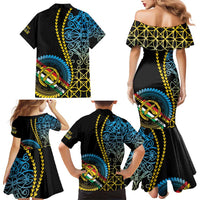 Proudly Ni-Van Sandroing Inspired Family Matching Mermaid Dress and Hawaiian Shirt Torba Classic Style LT7 - Polynesian Pride