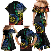 Proudly Ni-Van Sandroing Inspired Family Matching Mermaid Dress and Hawaiian Shirt Tafea Classic Style LT7 - Polynesian Pride
