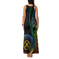 Proudly Ni-Van Sandroing Inspired Family Matching Tank Maxi Dress and Hawaiian Shirt Tafea Classic Style LT7 - Polynesian Pride