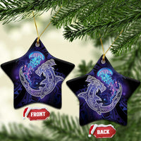 Polynesian Aumakua Ceramic Ornament Jellyfish with Shark - Polynesian Pride