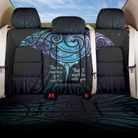 Aotearoa Maori Te Whai Rahi Back Car Seat Cover Tala - Nowhere You Could Go That I Won't Be With You LT7 One Size Teal Purple - Polynesian Pride