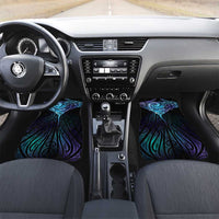 Aotearoa Maori Te Whai Rahi Car Mats Tala - Nowhere You Could Go That I Won't Be With You LT7 Set 2pcs - Front Teal Purple - Polynesian Pride