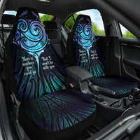 Aotearoa Maori Te Whai Rahi Car Seat Cover Tala - Nowhere You Could Go That I Won't Be With You LT7 One Size Teal Purple - Polynesian Pride