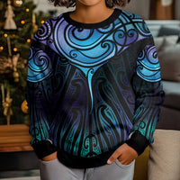 Aotearoa Maori Te Whai Rahi Kid Ugly Christmas Sweater Tala - Nowhere You Could Go That I Won't Be With You LT7 - Polynesian Pride