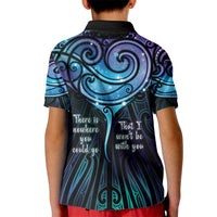 Aotearoa Maori Te Whai Rahi Kid Polo Shirt Tala - Nowhere You Could Go That I Won't Be With You LT7 - Polynesian Pride